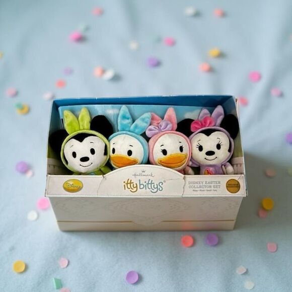 Hallmark Itty Bittys Disney Easter Collector Set Mickey/Minnie/Donald/Daisy - Picture 1 of 5